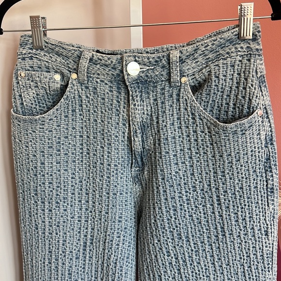 Maniere de Voir Textured Denim Mom Jeans with Matching Jacket - Size UK 8 US 4 - Picture 6 of 13